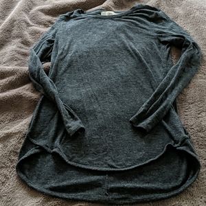 The Loft Heathered gray long sleeve tunic XS